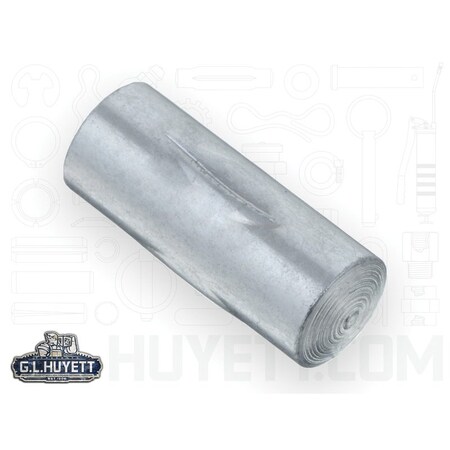 Huyett Type E Grooved Pin, Zinc Plated Low Carbon Steel, 0.312 in Dia x 0.310 in Small End Dia x 0.750 in L GP-0312-0750-E