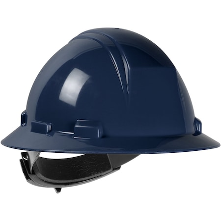 Dynamic Type II Full Brim Hard Hat w/HDPE Shell, 4-Point Textile Suspension and Wheel Ratchet Adj. 280-HP642R-08