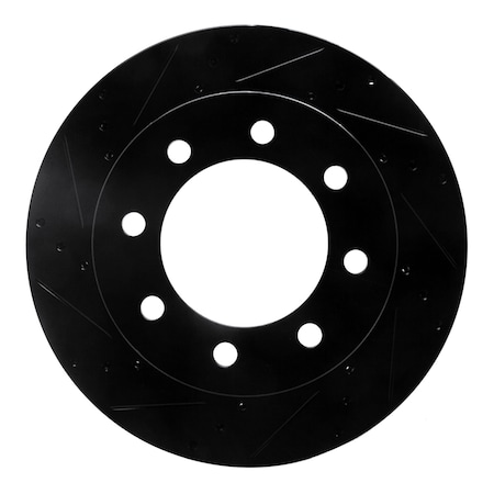 Dynamic Friction Co DFC Brake Rotor - Drilled and Slotted - Black 633-40102L