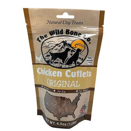 The Wild Bone Co 3467 Cutlet Dog Treat, Chicken, 4.5 oz 1970.6