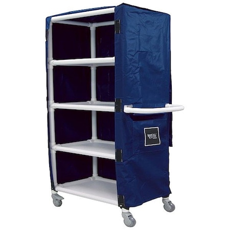 Royal Basket Trucks Linen Cart, 600 lb Capac., 42" L G42-VVX-4VA-4ULN