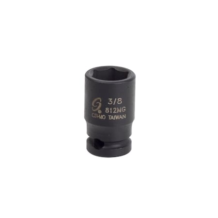 Sunex 1/4 in Drive 3/8 in Magnetic Impact Socket 812MG