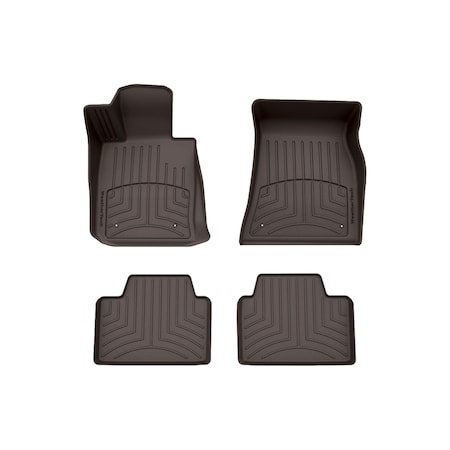 Weathertech Cocoa, Front and Rear FloorLiner HP 471530-1-2IM
