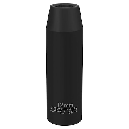 Performance Tool 1/2 In Dr. Deep Impact Socket 12Mm Socket Dp Imp 1, M862 M862