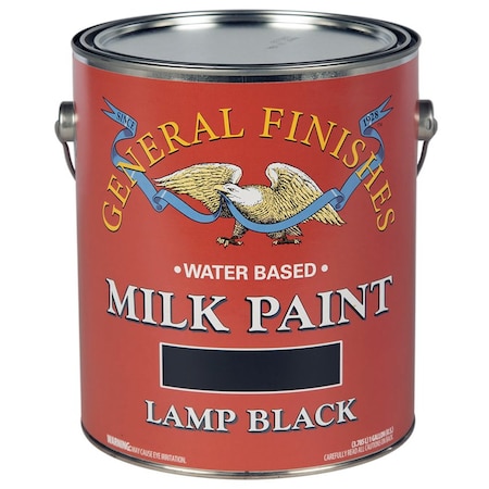 Milk Paint Gal General Finishes Lamp Black Interior / Exterior Paint, Satin GLB