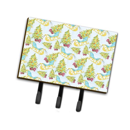 Carolines Treasures Christmas Tree and Sleigh Leash or Key Holder, 6 x 2 x 9 in. BB7486TH68