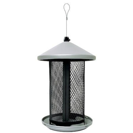 Perky-Pet Dual-Mesh Bird Feeder, 2.85 lb, Metal, Gray TSS00349