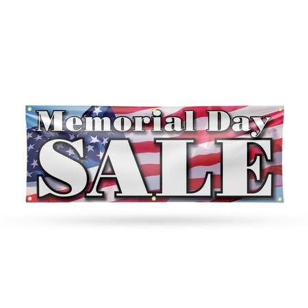 Signmission Memorial Day Sale, 24 Inch x 72 Inch, Vinyl Banner B-72-30736