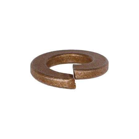 Auveco 3/8in High Alloy Split Lock Washer - Zinc Yellow, 100PK 11927