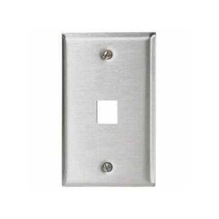 Hubbell Premise Wiring Faceplate, 1 Port SSF11