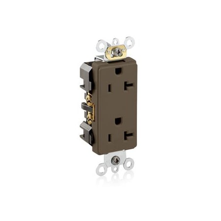 Leviton Industrial Grade Decora Receptacle, 20 Amp, 125 Volt 16362