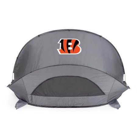 Picnic Time Family Of Brands Cincinnati Bengals - Manta Portable Beach Tent, (Gray) 113-00-105-074-2