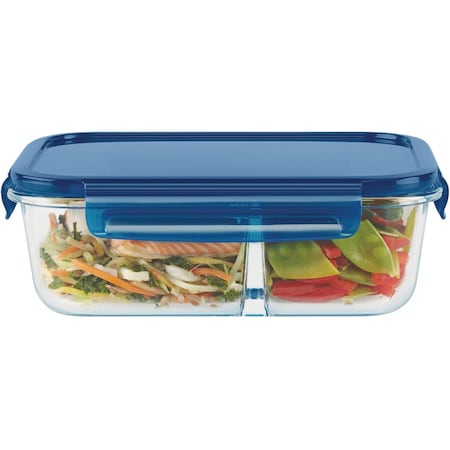 Pyrex MealBox Storage 5.5 Cup Rectangle Storage Container with Plastic Cover 1138858