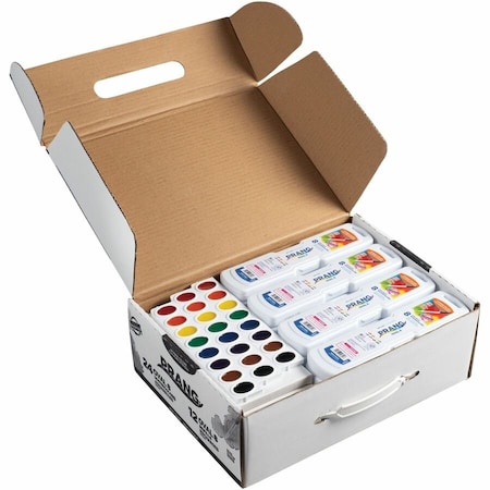 Dixon Ticonderoga Prang, Professional Watercolors, 8 Assorted Colors, Masterpack, 36 Pieces 08020