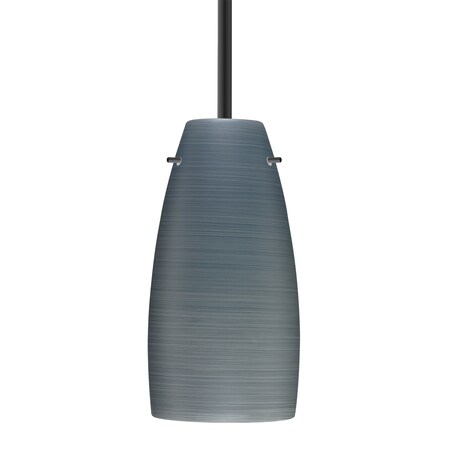 Besa Lighting Besa Tao 10 Stem Pendant, Titan, Black Finish, 1x 9W LED 1TT-1512TN-LED-BK