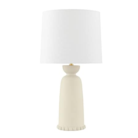 Mitzi Rhea 1 Light Table Lamp 26.75 In. Aged Brass/Ceramic Antique Ivory HL663201-AGB/CAI
