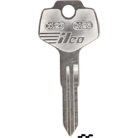 Kaba Ilco Nissan Nickel Plated Automotive Key, DA25 / X123, 10PK AF00007372
