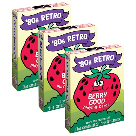 Trend 80's Retro Playing Cards, 3PK T20101