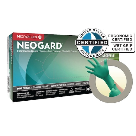 Ansell Healthcare Products MicroFlex NeoGard Chloroprene Gloves, Large, 100 per Box, 100PK 039300-L