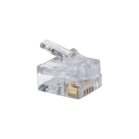 Platinum Tools EZ-RJ12/11 LONG TAB CONNECTOR. 100/BOX. 100026LTB