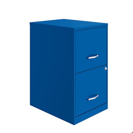 Space Solutions 14.25 in W 2 Drawer Vertical File Cabinet, Classic Blue 24404