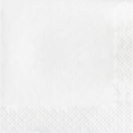 Touch Of Color 6.5" x 6.5" White Napkins 600 PK 139140135