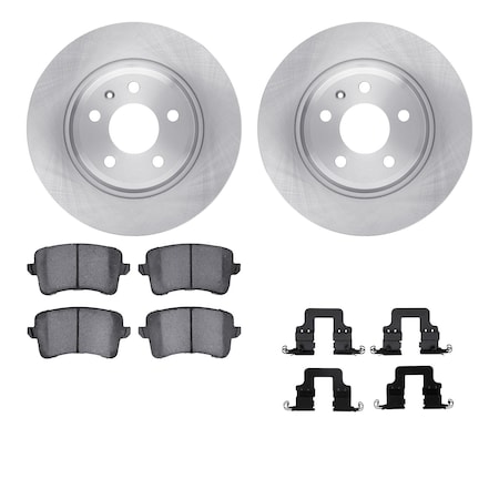 Dynamic Friction Co DFC Brake Rotor with 5000 Brake Pads and Hardware Kit 6512-73361