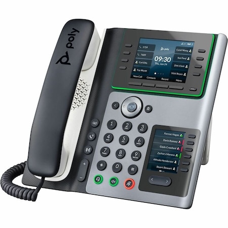 Hp Poly Edge E450 IP Phone and PoE-enabled with Power Supply US 89B55AA#ABA