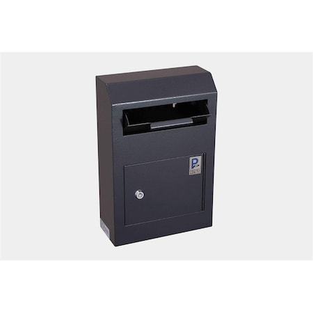 Protex Safe 313 cu ft. Wall-Mount Locking Payment Drop Box Security Safe Locker, Black WDS-150 Black