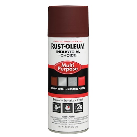 Rust-Oleum Spray Primer, Red, Flat, Solvent, 12 oz. 1667830