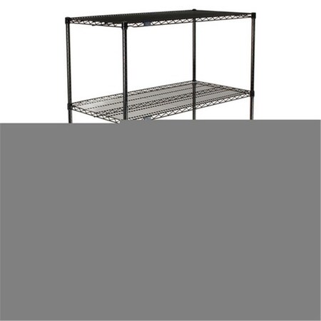 Nexel Epoxy Starter Shelf Unit- Black - 24 x 60 x 86 in. 24608B