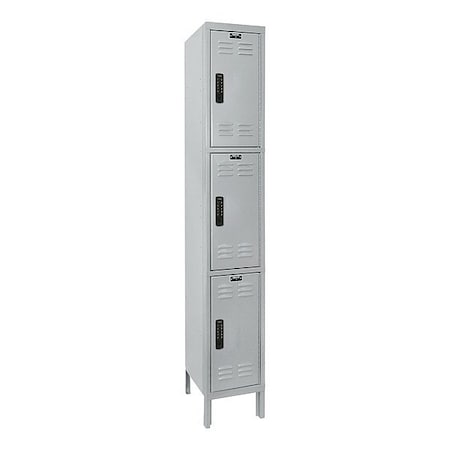 Hallowell Locker, 12 in W, 18 in D, 24 in H UEL1288-3PL