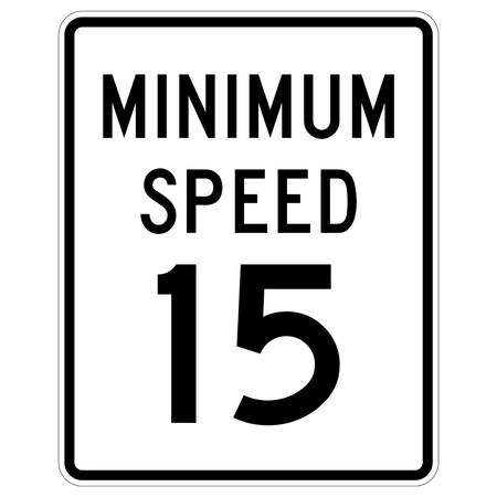 Sign Solutions Usa Traffic Sign, 36 in Width, Aluminum Sign, Vertical Rectangle DUS10HWT3648R2-4P15