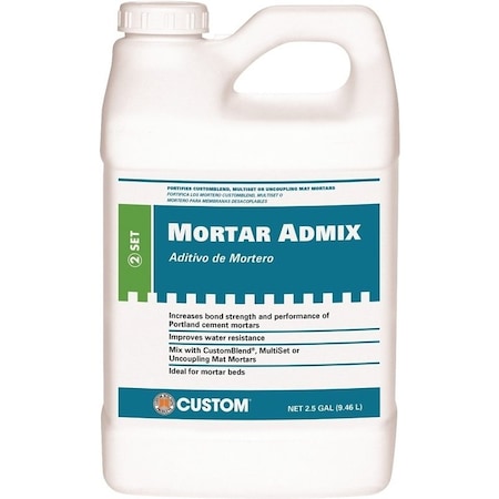 Custom Building Products Thin-Set and Mortar Admix, Liquid, 2.5 gal, Bottle AMA2