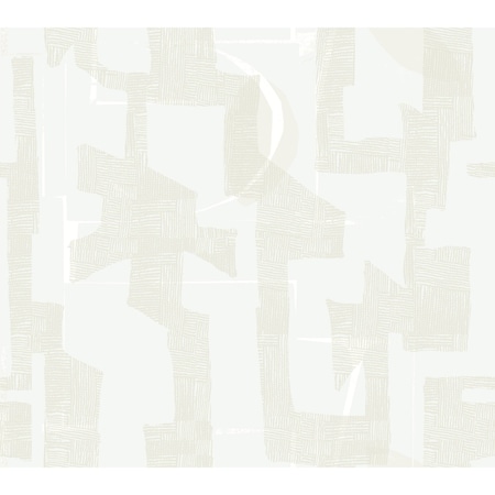 York Wallcoverings Modern Tribal Dove and Sand Wallpaper AG2102