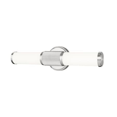 Z-Lite Solange 1 Light Vanity, Brushed Nickel/Opal White, 18.5 In W x 4.75 In H 1021-18W-BN-LED