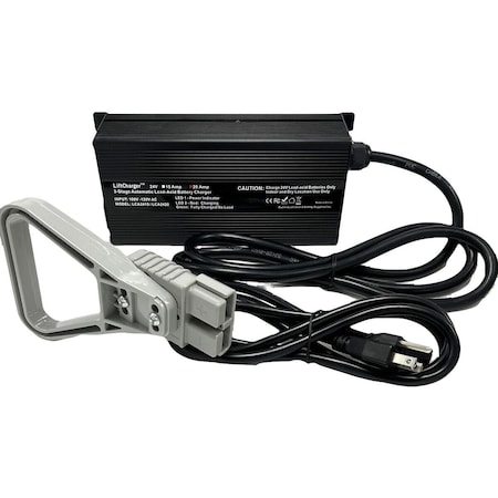 Liftcharger 24V 20Amp Battery Charger with SB175 Large Gray Plug for 24v lead-acid batteries LCA2420-175GR
