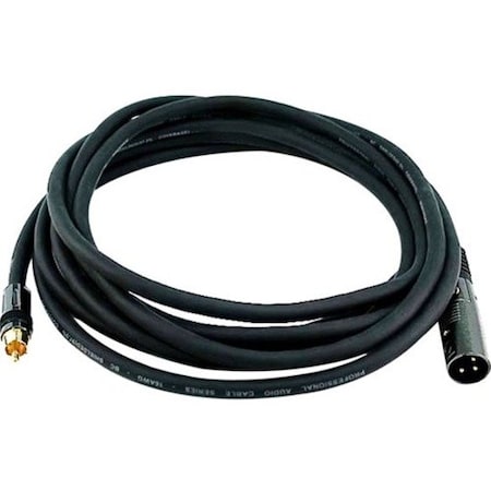 Monoprice 15ft Premier Series XLR Male to RCA Male 16AWG Cable (Gold Plated) 4779