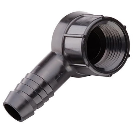 Propation 0.5 in. Dia. x 1.13 in. Swing Pipe Elbow  Black -, 50PK PR2737635