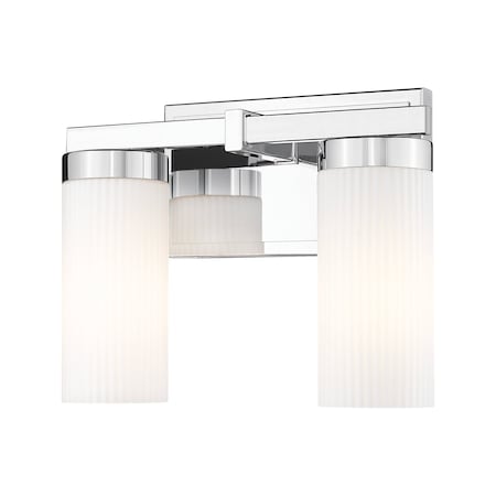 Z-Lite Danica 2-Light Vanity, 11.75 in W, Chrome 3044-2V-CH