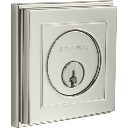 Baldwin Estate Lifetime Bright Nickel Deadbolts 8260.055
