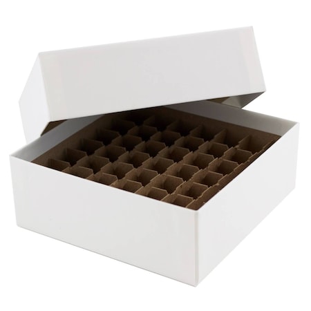 Rpi Cardboard Micro-Tube Storage Box Set with Cell Partition, 49 Tube Capacity 181049