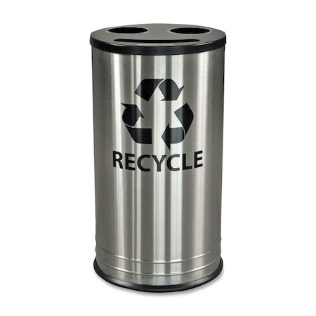 Ex-Cell Kaiser 14-Gal. 3 Stream Recycling Receptacle - Stainless Steel, SS RC-1528-3 SS