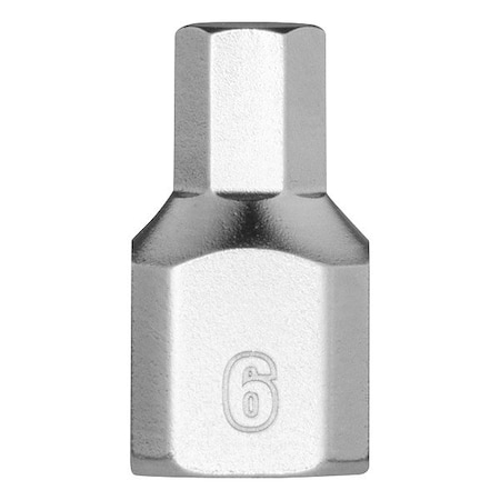 Milwaukee Tool Bit Socket, 1/4" Drive, Chrome, S2 Steel 45-34-1133