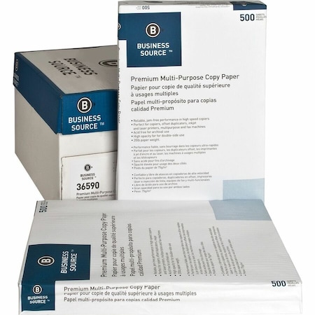 Business Source Paper, Copy, 20 lb, 92Brt, 11x17, PK5 36590