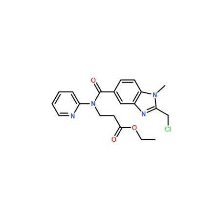 Ak Scientific Ethyl 3-(2-(chloromethyl)-1-methyl-N-(pyridin-2-yl)-1H-benzo[d]imidazole-5-carboxamido)propanoate ( 5595AA-25mg