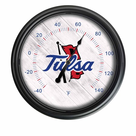 Holland Bar Stool Co University of Tulsa Indoor/Outdoor LED Thermometer ODThrm14BK-08TulsaU