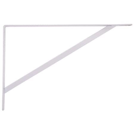 Prosource Heavy-Duty Shelf Bracket, 550 lb/Piece, 20 in L, 13 in H, Steel, White 21026PHL-PS