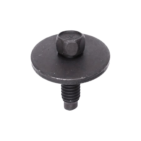 Auveco Hex Head Sems Screw with Dog Point M6-1.0 x 20mm, 50PK 23811
