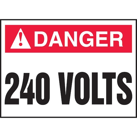 Accuform ANSI DANGER ELECTRICAL SAFETY LABEL LELC212VSP